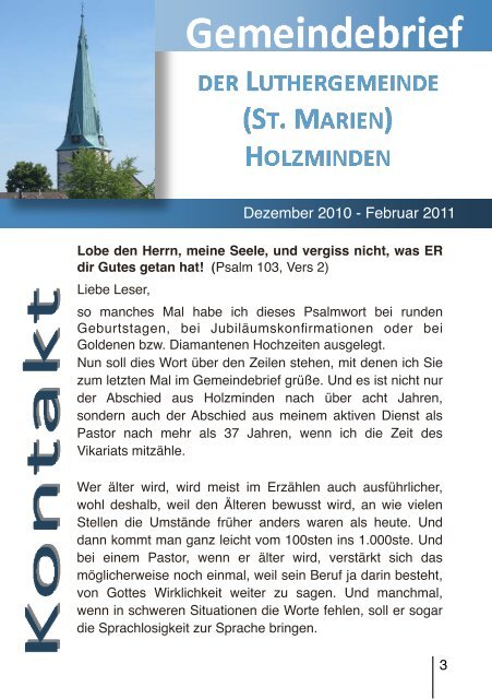 Ausgabe Dezember 2010 - Februar 2011 - Ev.-luth ...