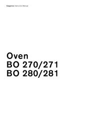 Oven BO 270/271 BO 280/281 - Wildbachgut Concierge Service