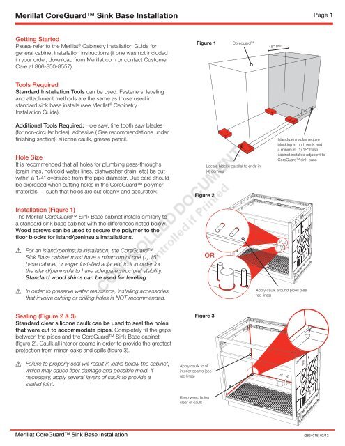 CoreGuard Installation Guide Merillat