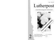 Liebe Leserinnen und Leser - Lutherkirche Kiel