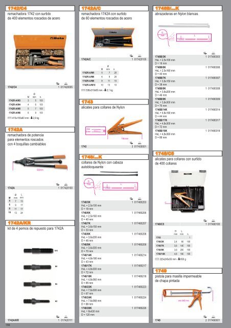 Catalogo de Herramientas Beta Tools - SEYSU Hidraulica SL