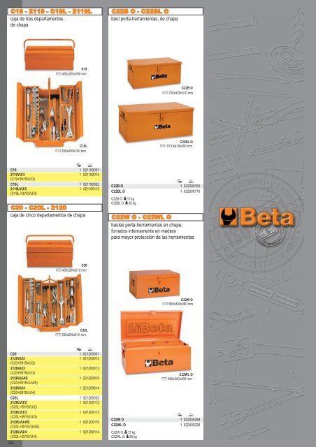 Catalogo de Herramientas Beta Tools - SEYSU Hidraulica SL