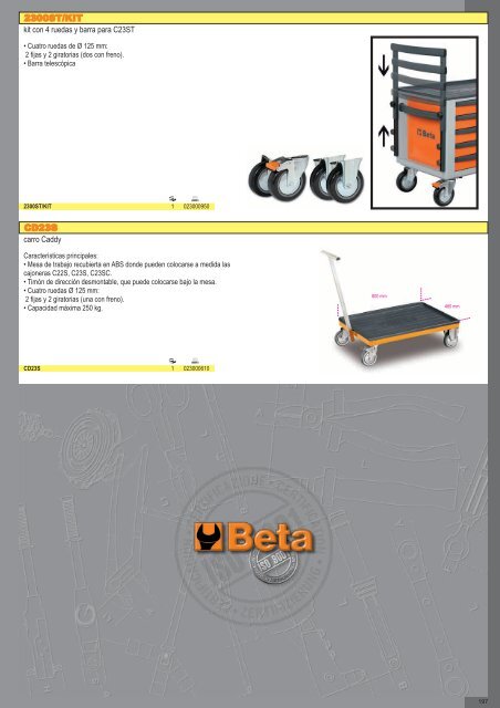 Catalogo de Herramientas Beta Tools - SEYSU Hidraulica SL