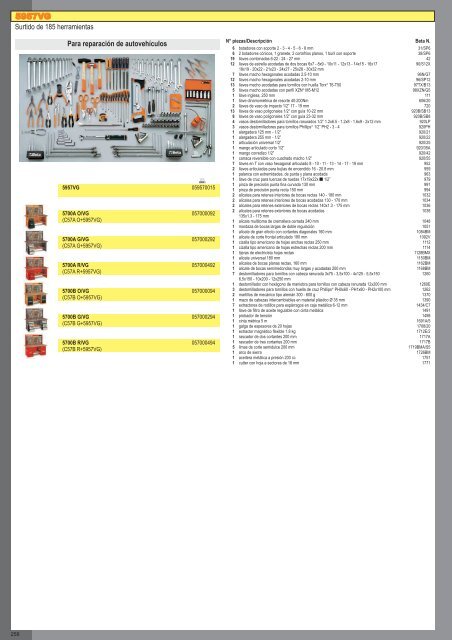 Catalogo de Herramientas Beta Tools - SEYSU Hidraulica SL