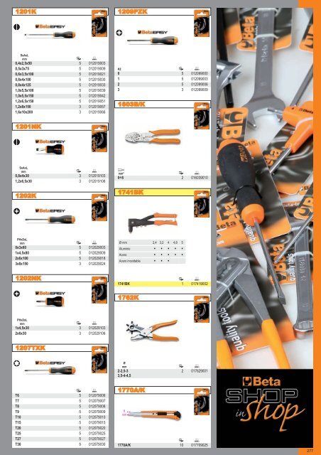 Catalogo de Herramientas Beta Tools - SEYSU Hidraulica SL