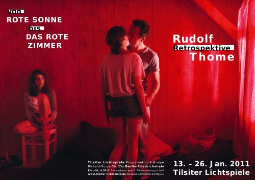 Retrospektive Rudolf Thome - Tilsiter Lichtspiele