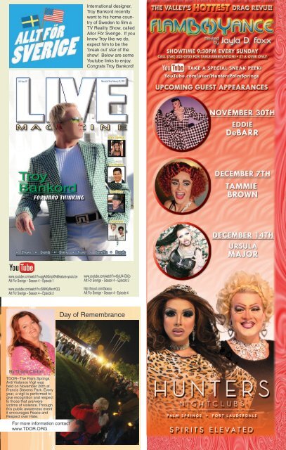 LIVE MAGAZINE VOL 8, Issue #197 November 28th THRU December 12th, 2014