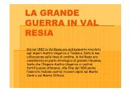 LA GRANDE GUERRA IN VAL RESIA