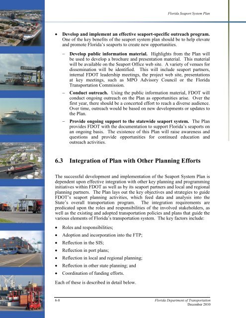 Florida Seaport System Plan - SeaCIP