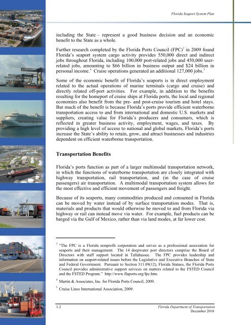 Florida Seaport System Plan - SeaCIP