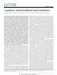 A graphene-based broadband optical modulator