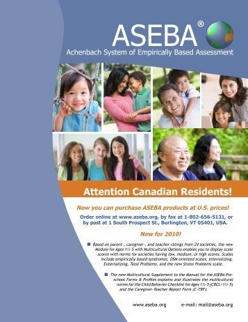 Attention Canadian Residents! - Aseba