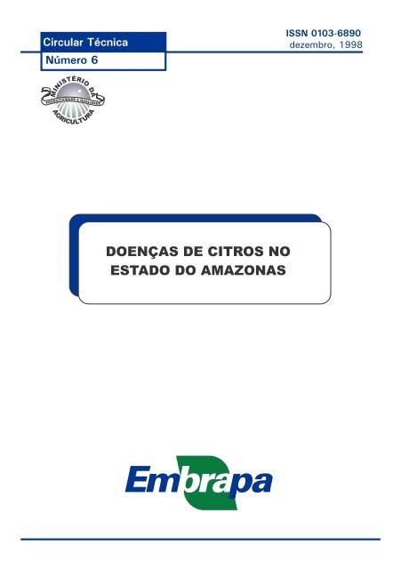 DOENÃAS DE CITROS NO ESTADO DO AMAZONAS - Embrapa