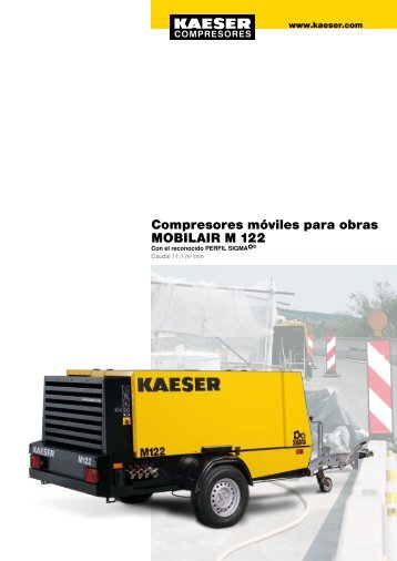 Compresores mÃ³viles para obras MOBILAIR M 122 - Kaeser ...