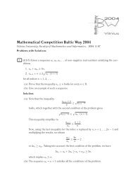 Mathematical Competition Baltic Way 2004 - Abelkonkurransen