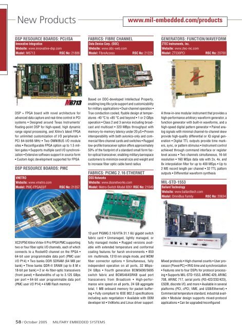 Military Embedded Systems - Fall 2005 - Volume 1 Number 2