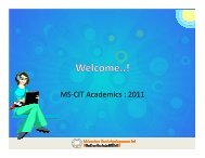 1. Academic and Examination System for year 2011 - MKCL