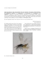 FIRST RECORD OF THE PARASITOID PNIGALIO ... - doiSerbia