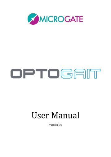 Optogait User Manual - GoSportsTech.com