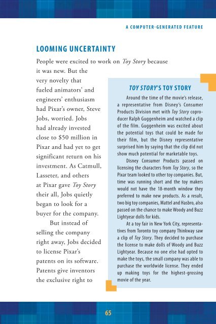 PIXAR: The Company and Its Founders - Sharyland ISD