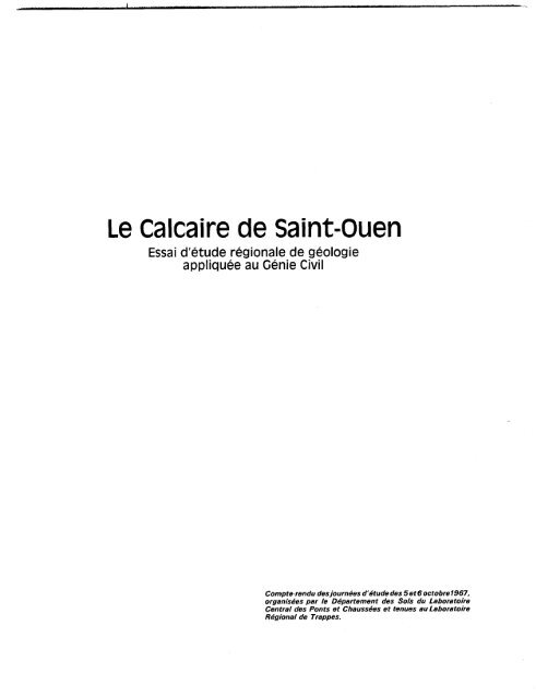 Le Calcaire de Saint-Ouen