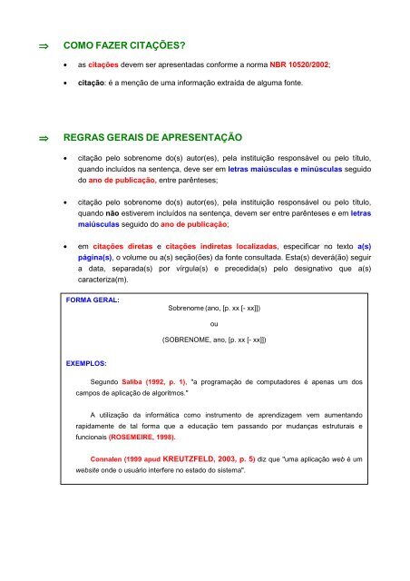 Como Fazer Citaa Aµes Departamento De Sistemas E Computaa A O