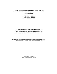 Documento 15 maggio Liceo scientifico di Ghilarza · 5C - Isisghilarza.it