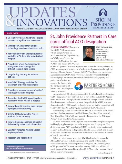 Download Pdf St John Health System
