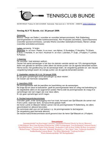 TENNISCLUB BUNDE - TC Bunde