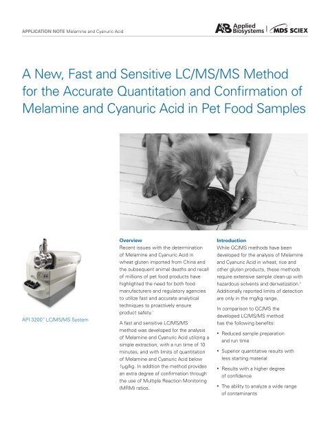 A New, Fast and Sensitive LC/MS/MS Method for the Accurate ...