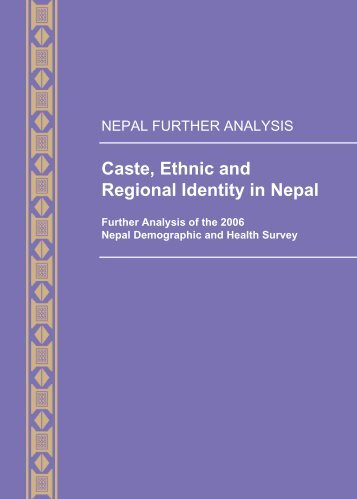 Caste, Ethnic and Regional Identity in Nepal [FA58] - Measure DHS