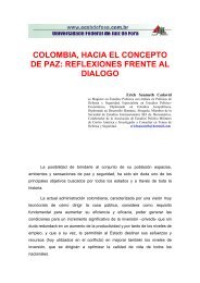 colombia, hacia el concepto de paz: reflexiones frente al dialogo