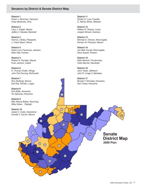 Information Packet - 2008 - West Virginia Legislature