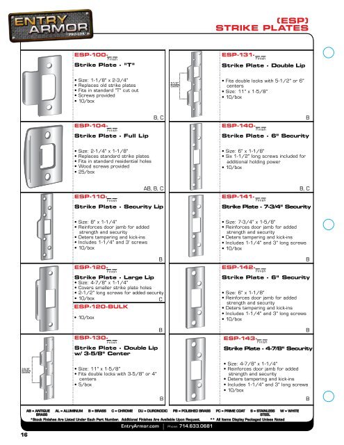 PRO-LOK - KDL Hardware Supply