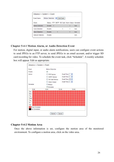 Software Manual - Network Webcams