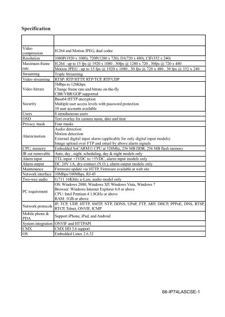 Software Manual - Network Webcams