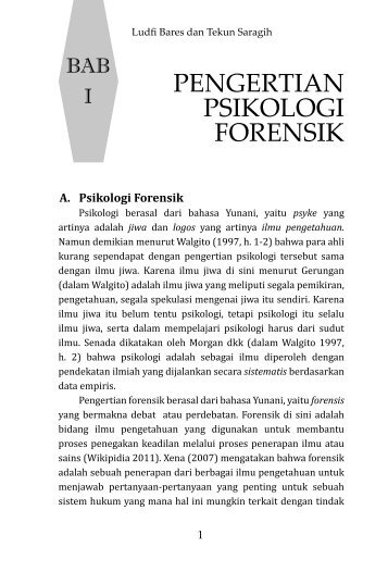 (PSIKOLOGI FORENSIK). - LeutikaPrio