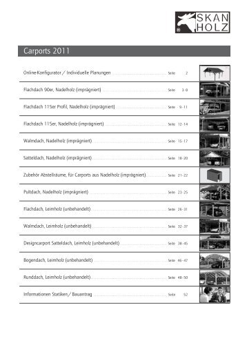 Technische Details zum Carport. - Holz- und Gartenwelt