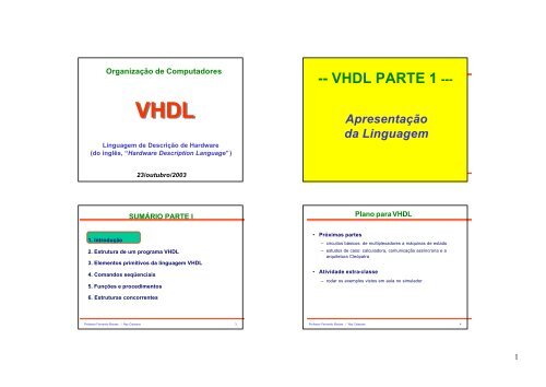 VHDL PARTE 1 - - GSE