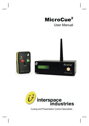 MicroCue2 Manual (Small Version) Final a5 temp ... - AV-Projektering