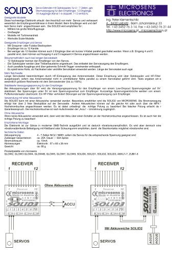 MICROSENS ELECTRONICS - Let model