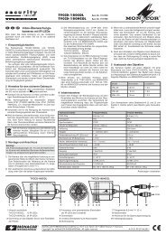Video-Überwachungs- kameras mit IR-LEDs TVCCD ... - Monacor