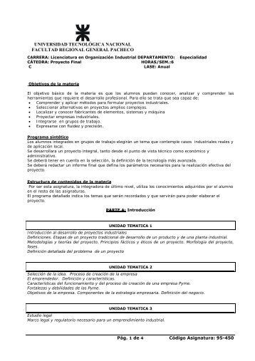 Unidad 1 - Licenciatura en OrganizaciÃ³n Industrial - Universidad ...