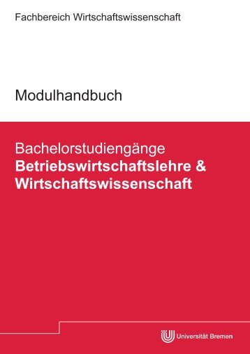 Modulhandbuch BWL_WiWi.pdf - Fachbereich Wirtschaftswissenschaft