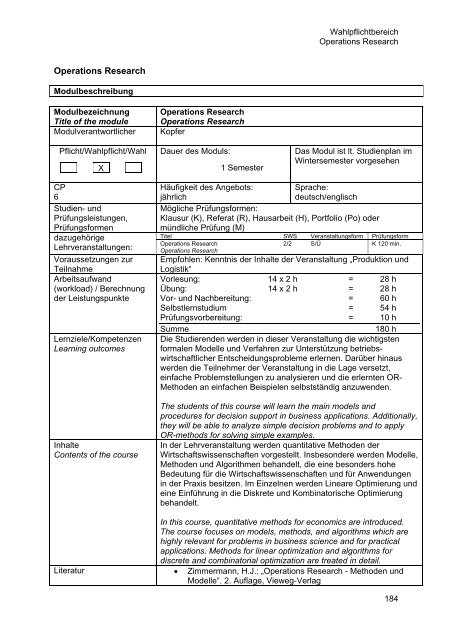 Modulhandbuch BWL_WiWi.pdf - Fachbereich Wirtschaftswissenschaft