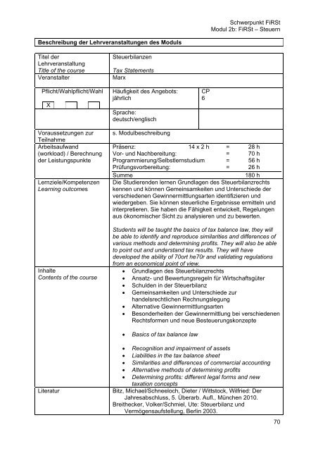 Modulhandbuch BWL_WiWi.pdf - Fachbereich Wirtschaftswissenschaft