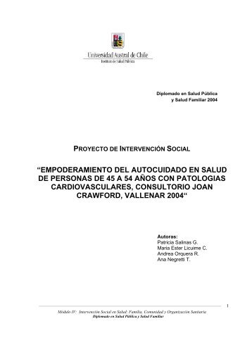 empoderamiento del autocuidado en salud de personas de 45 a 54 ...