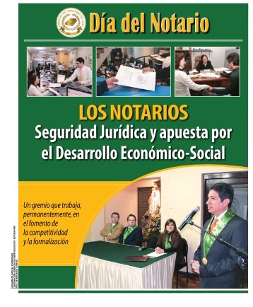 Suplemento DÃ­a del Notario - Colegio de Notarios de Lima