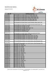 Bestellinformation Optimize gÃ¼ltig ab 01.05.2011 ART.-NR ... - dichrom