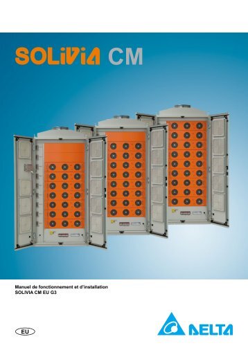 Manuel de fonctionnement et d'installation SOLIVIA CM EU G3